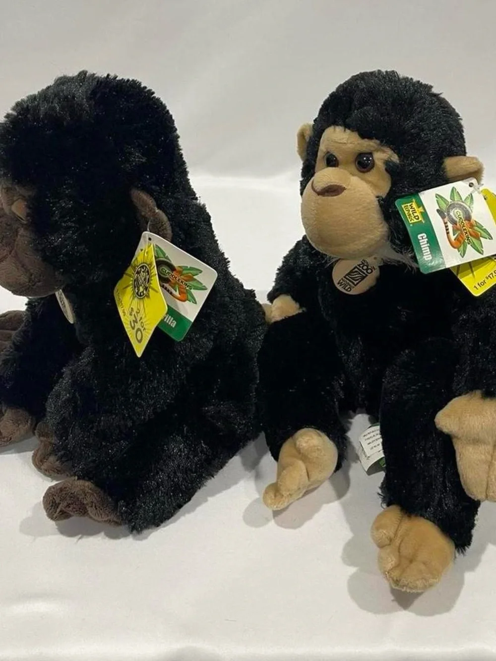 Cuddlekins Chimp and Gorilla Plush Set by  Wild Republic